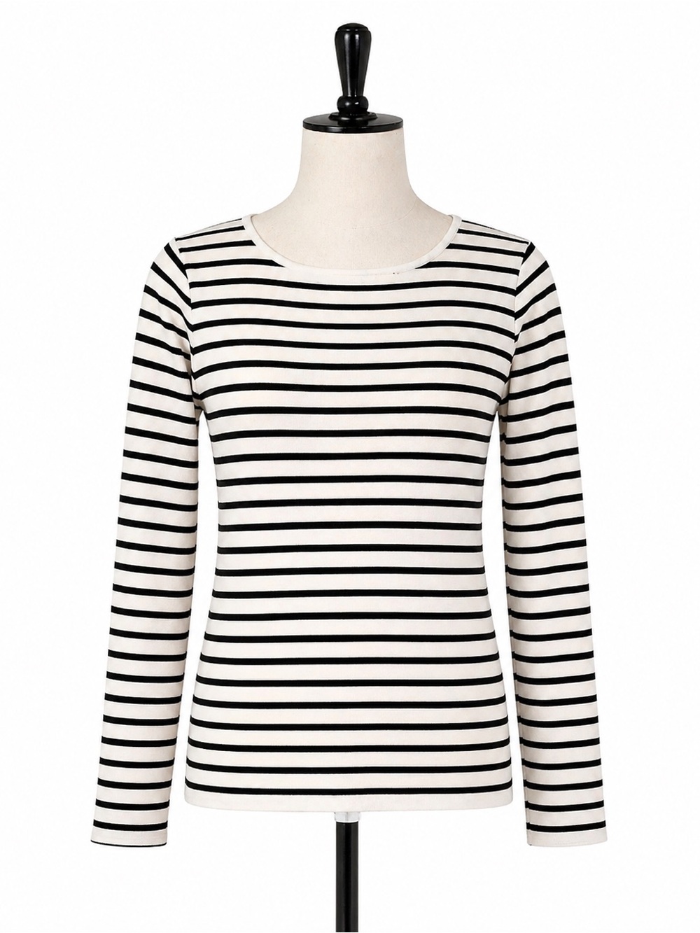 twik Black & White Striped Long-Sleeve Tee